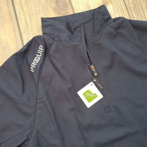 NEW Proquip Mens Small Wind Shirt Short sleeve Golf Ultralite Performance BLUE - Picture 2 of 6